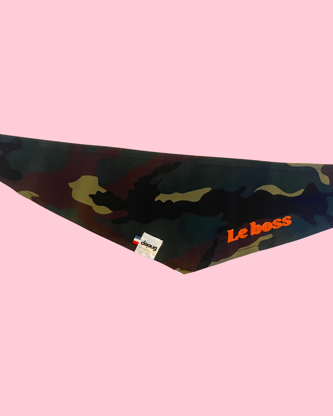 Bandana pour chien à message LE BOSS