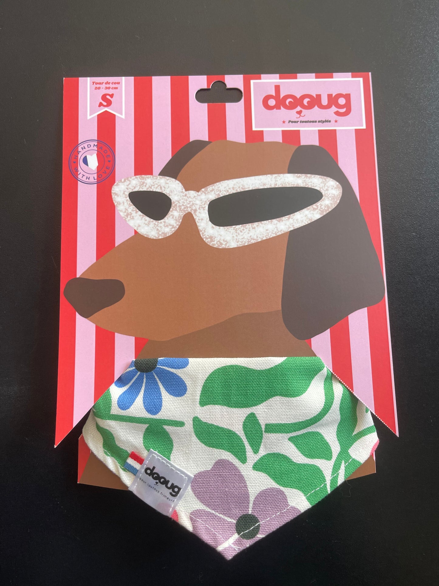 Bandana pour chien FLOWERS