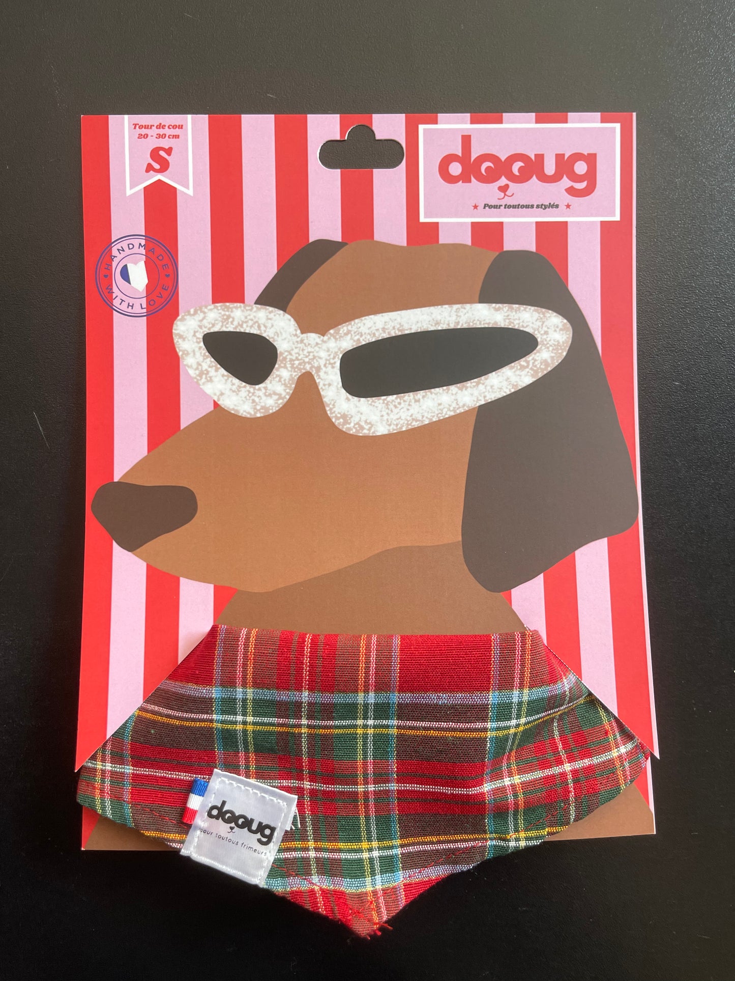Bandana pour chien personnalisable TARTAN