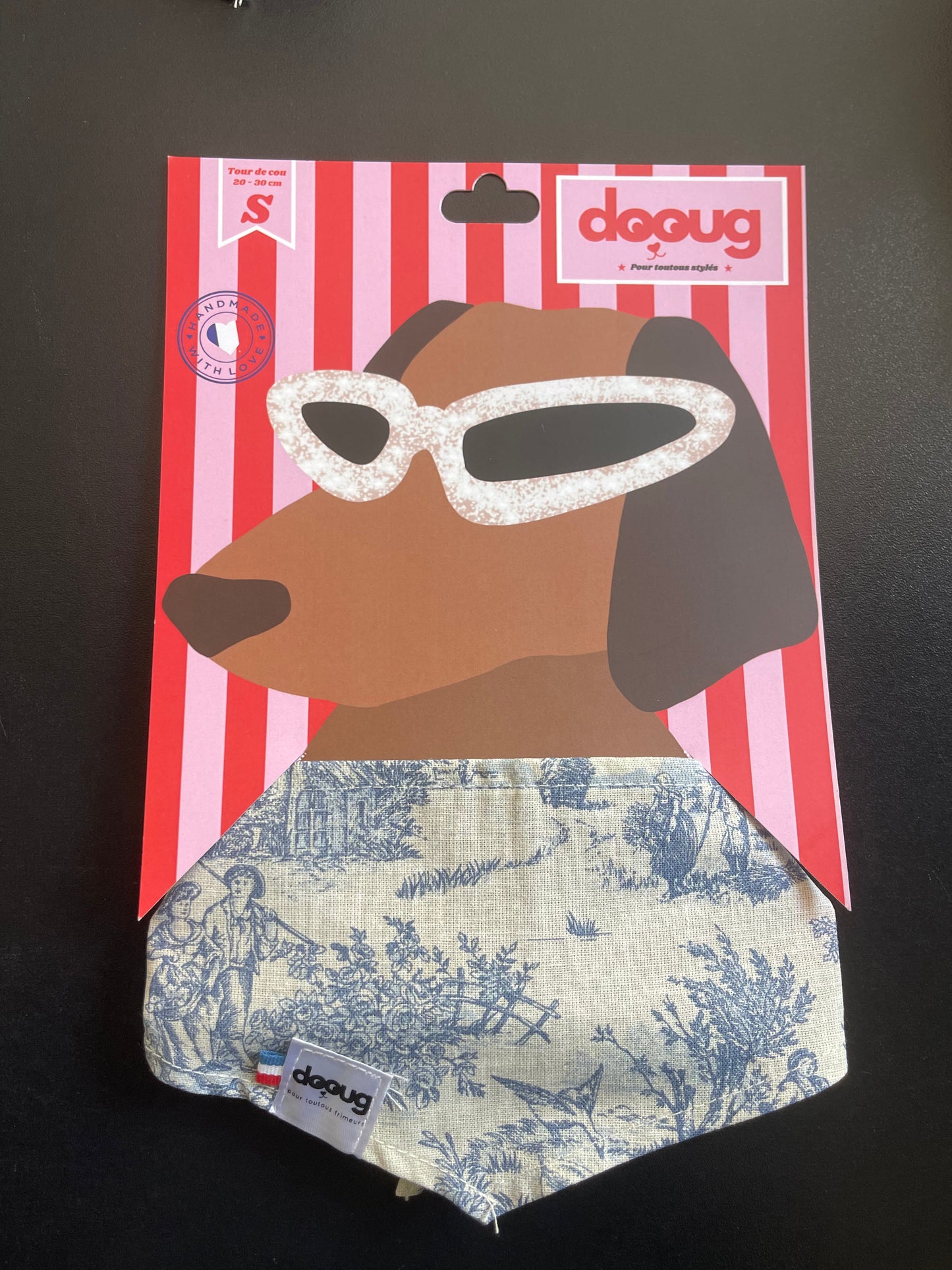 Bandana pour chien personnalisable TOILE DE JOUY