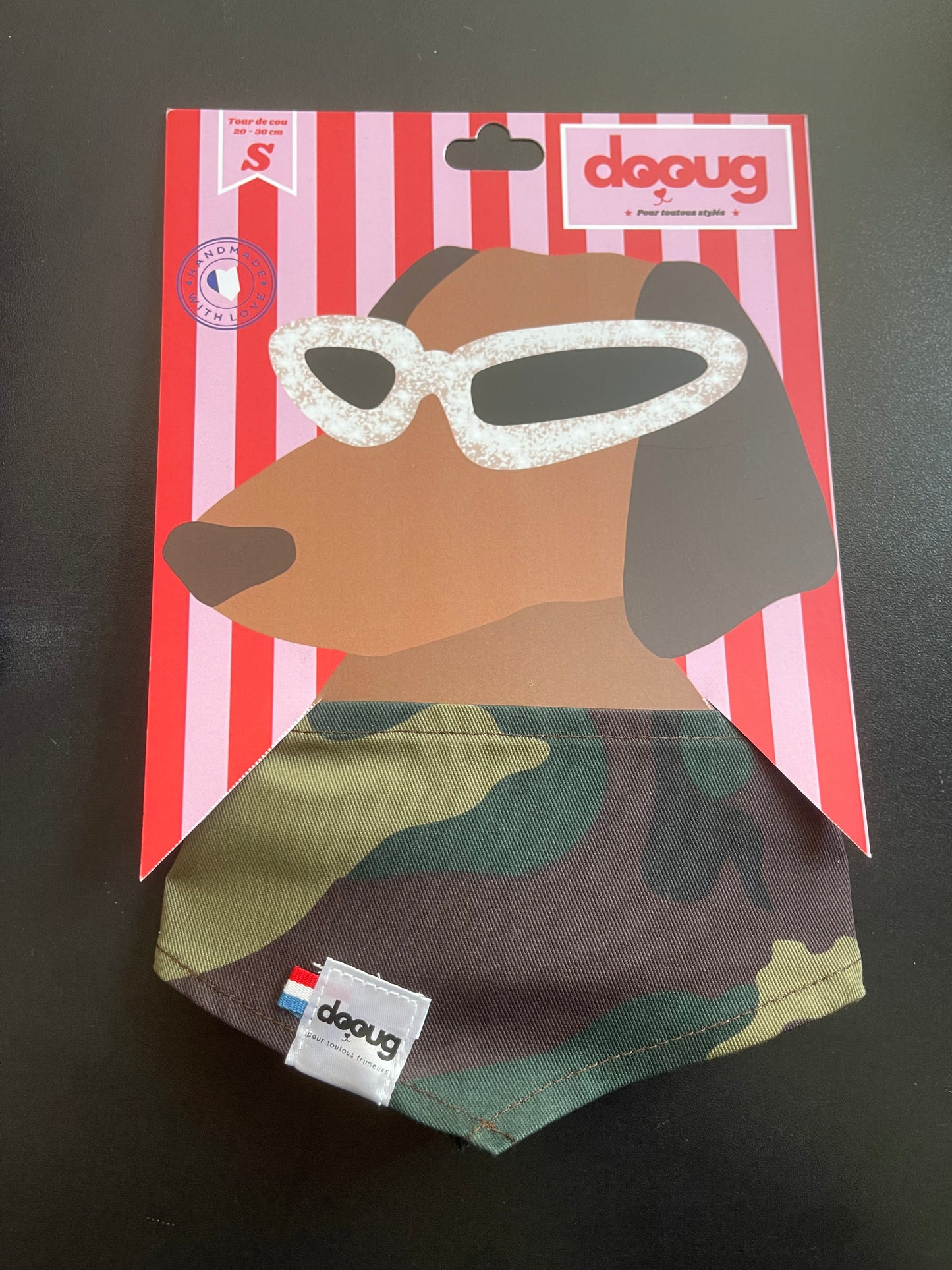 Bandana pour chien personnalisable CAMOUFLAGE