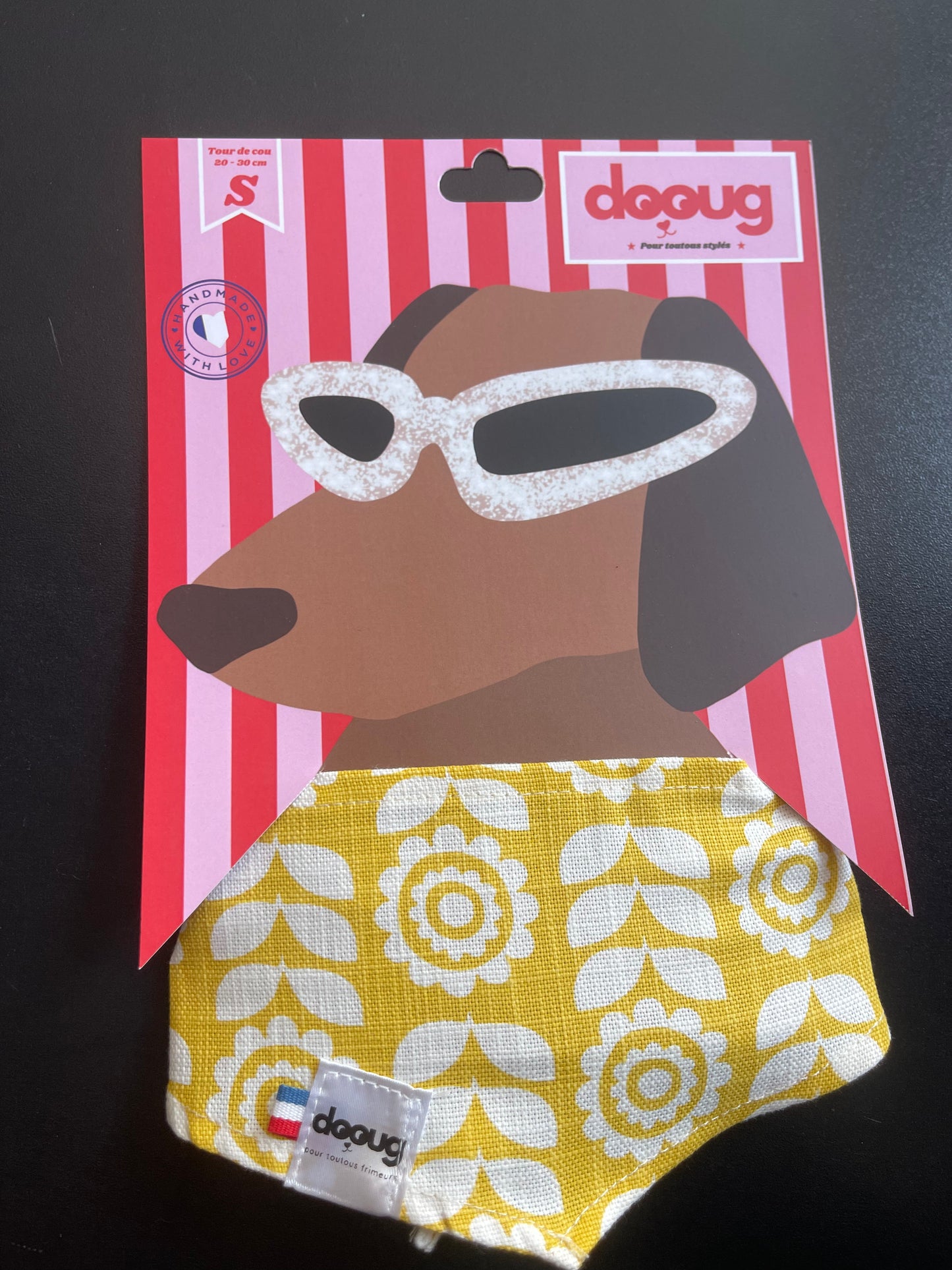 Bandana pour chien personnalisable TOURNESOL