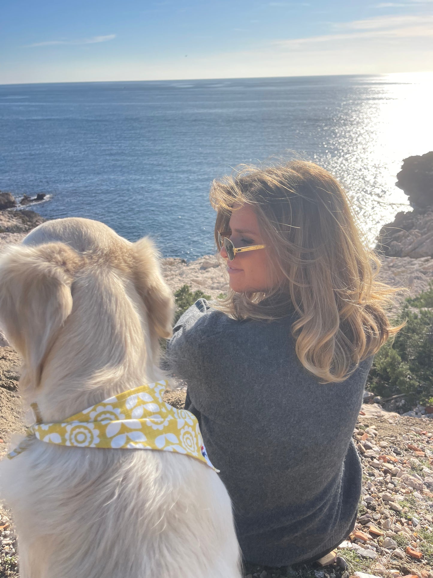Bandana pour chien personnalisable TOURNESOL