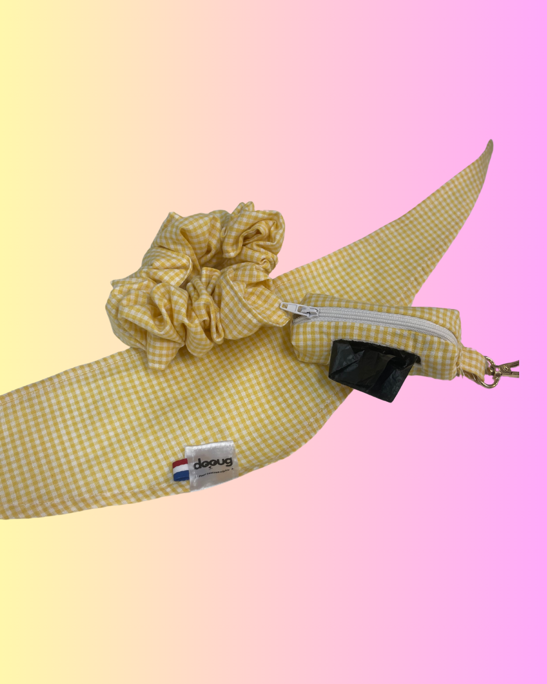 LE CHOUCHOU SCRUNCHIE VICHY JAUNE