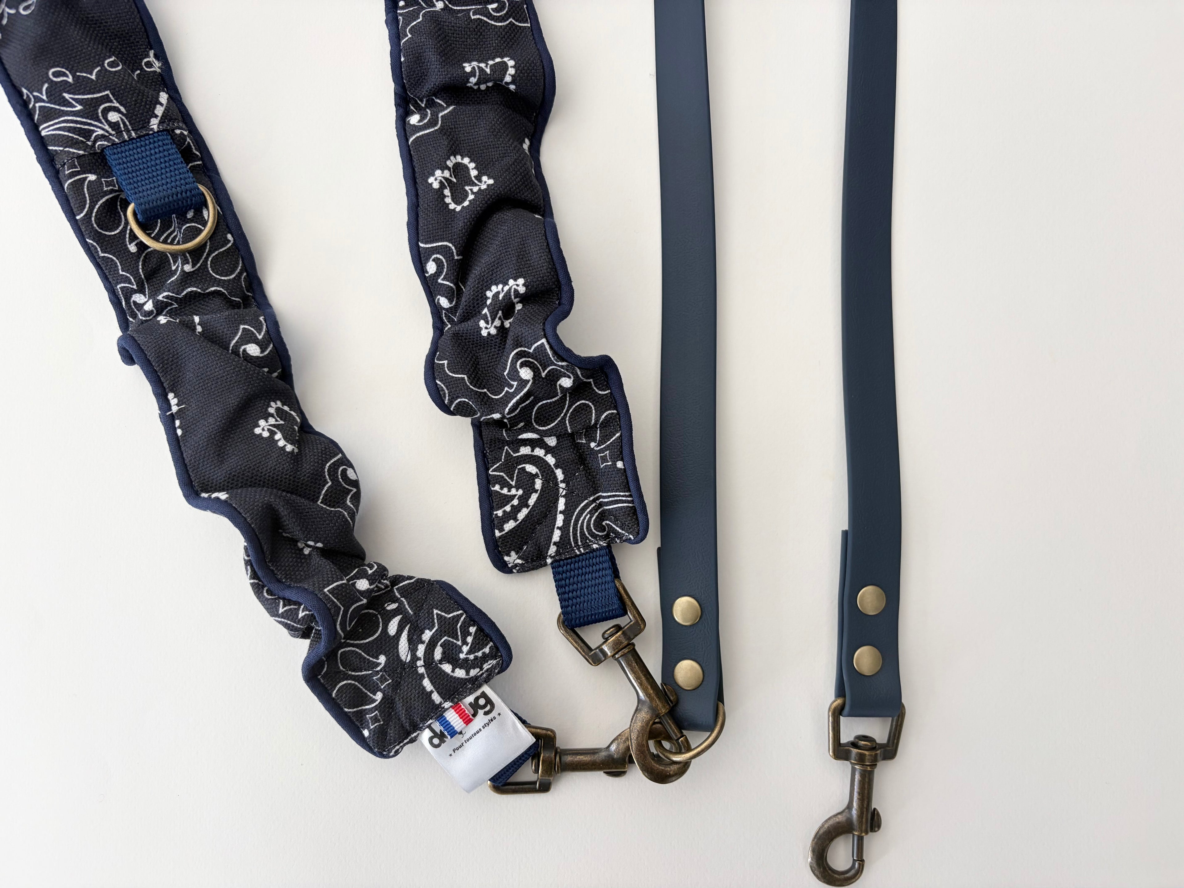 LAISSE MULTI-POSITIONS IMPRIMÉ BANDANA MARINE