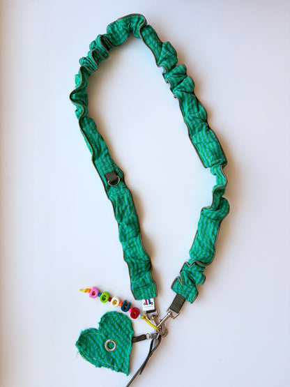 LAISSE RAYÉ TURQUOISE ET VERT