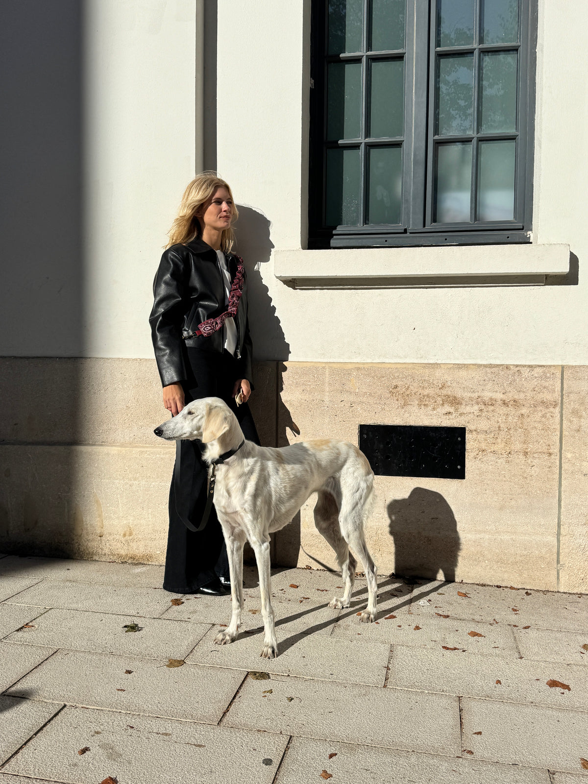 LAISSE MULTI-POSITIONS IMPRIMÉ BANDANA BORDEAUX
