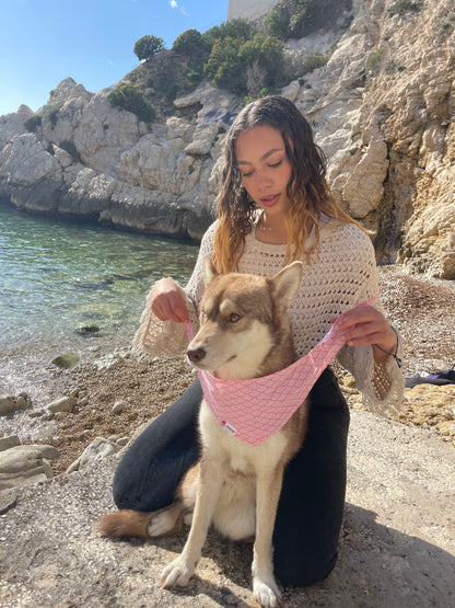 Bandana pour chien PINK JAPON