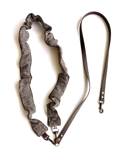 LAISSE MULTI-POSITIONS FROUFROUS CHINÉ MARRON