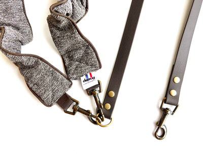 LAISSE MULTI-POSITIONS FROUFROUS CHINÉ MARRON